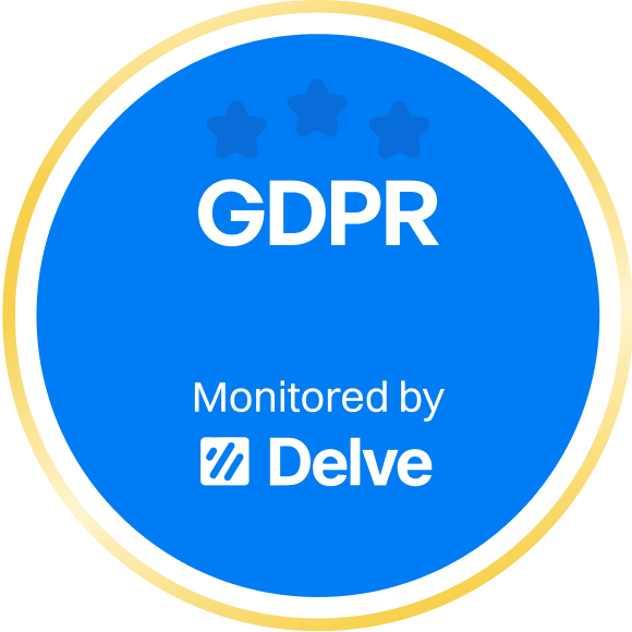 GDPR Compliant - Monitored by Delve